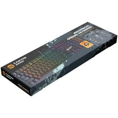 Canyon Cometstrike GK-55, Black, RU цена и информация | Клавиатура с игровой мышью 3GO COMBODRILEW2 USB ES | hansapost.ee