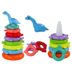 Püramiidpusle Dinosaur Lean Toys, 8 tk price and information | Beebide mänguasjad | hansapost.ee