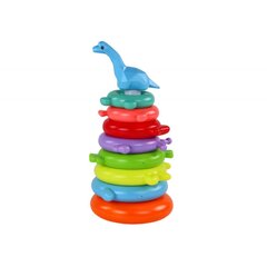 Püramiidpusle Dinosaur Lean Toys, 8 tk price and information | Beebide mänguasjad | hansapost.ee