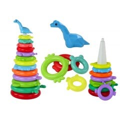 Püramiidpusle Dinosaur Lean Toys, 13 tk price and information | Beebide mänguasjad | hansapost.ee