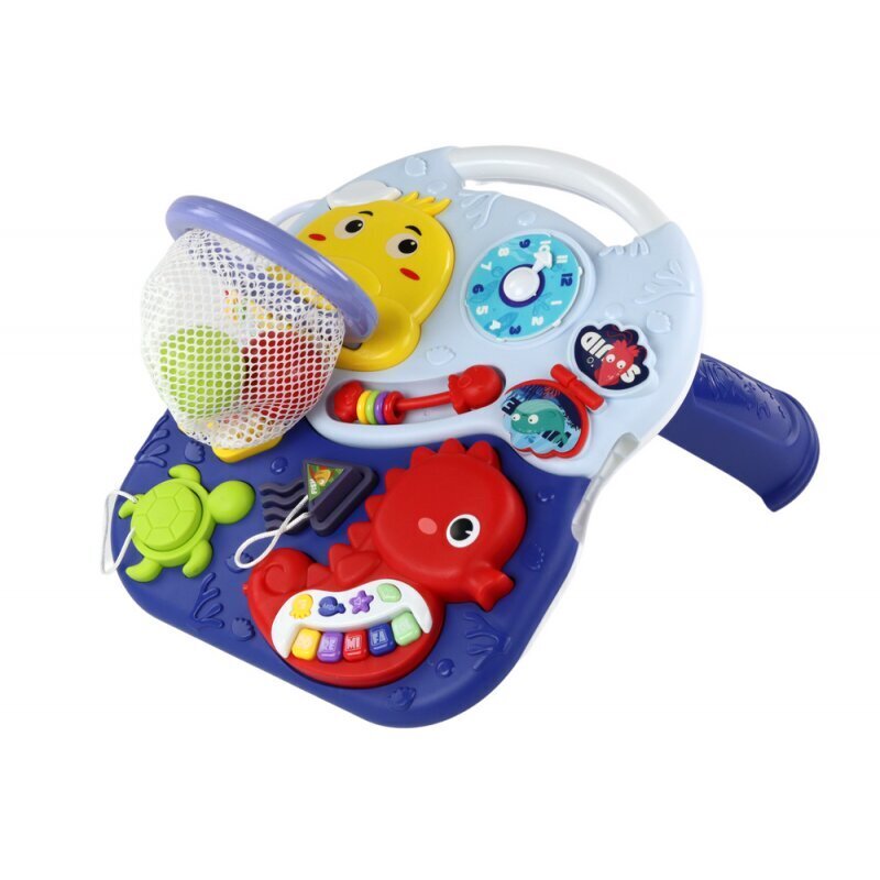 Õppelaud 2in1 Sea Animals Basket Balls Lean Toys, sinine hind ja info | Beebide mänguasjad | hansapost.ee