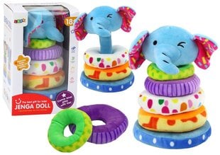 Pehme püramiid Elephant Lean Toys, 6 d, 24 cm price and information | Toys for babies | hansapost.ee