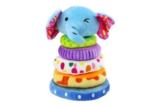 Pehme püramiid Elephant Lean Toys, 6 d, 24 cm price and information | Toys for babies | hansapost.ee