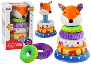 Pehme püramiid Fox Lean Toys, 6 d, 27 cm hind ja info | Beebide mänguasjad | hansapost.ee