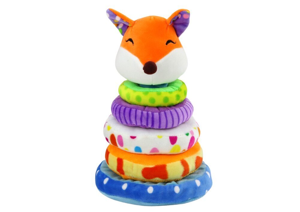 Pehme püramiid Fox Lean Toys, 6 d, 27 cm hind ja info | Beebide mänguasjad | hansapost.ee