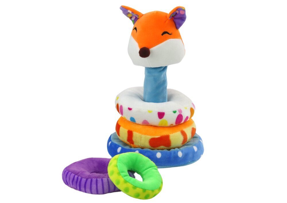 Pehme püramiid Fox Lean Toys, 6 d, 27 cm hind ja info | Beebide mänguasjad | hansapost.ee