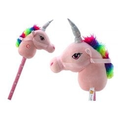 Hüppemänguasi Lean Toys Hobby Horse Unicorn, roosa цена и информация | Игрушки для малышей | hansapost.ee