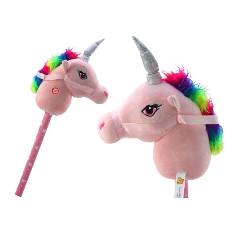 Hüppemänguasi Lean Toys Hobby Horse Unicorn, roosa hind ja info | Beebide mänguasjad | hansapost.ee