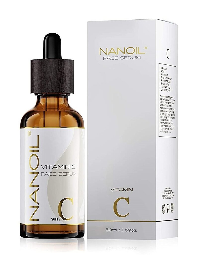 Näoseerum C-vitamiiniga Nanoil, 50 ml цена и информация | Näoõlid, ampullid ja seerumid | hansapost.ee