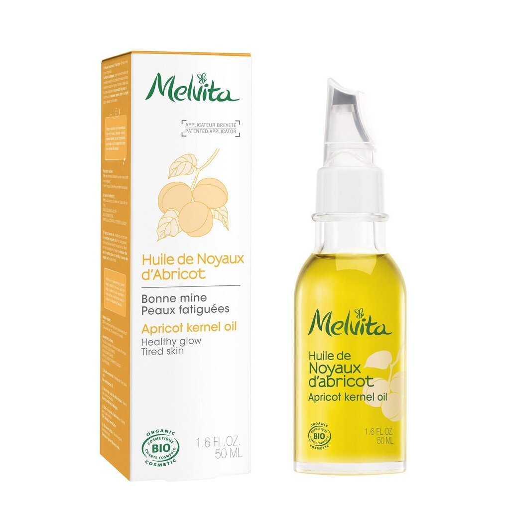 Näoõli aprikoosikividega Melvita Apricot Kernel, 50 ml hind ja info | Näoõlid, ampullid ja seerumid | hansapost.ee