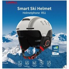 Suusakiiver Livall RS1 Bluetooth PTT Alert SOS, M, valge hind ja info | Suusakiivrid | hansapost.ee