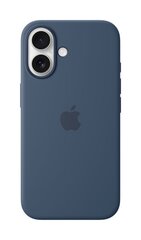 MYY23ZM/A iPhone 16 Silicone Case with MagSafe, Denim hind ja info | Telefonide kaitsekaaned ja -ümbrised | hansapost.ee