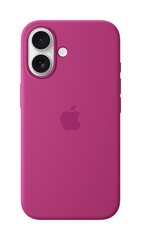 MYY53ZM/A iPhone 16 Silicone Case with MagSafe, Fuchsia hind ja info | Telefonide kaitsekaaned ja -ümbrised | hansapost.ee