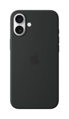 iPhone 16 Plus Silicone Case with MagSafe Black MYY93ZM/A hind ja info | Telefonide kaitsekaaned ja -ümbrised | hansapost.ee