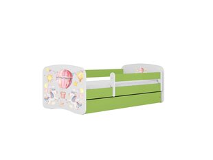 Lastevoodi ilma madratsita/sahtlita Kocot Kids BabyDreams Green balloon, roheline/valge hind ja info | Lastevoodid | hansapost.ee