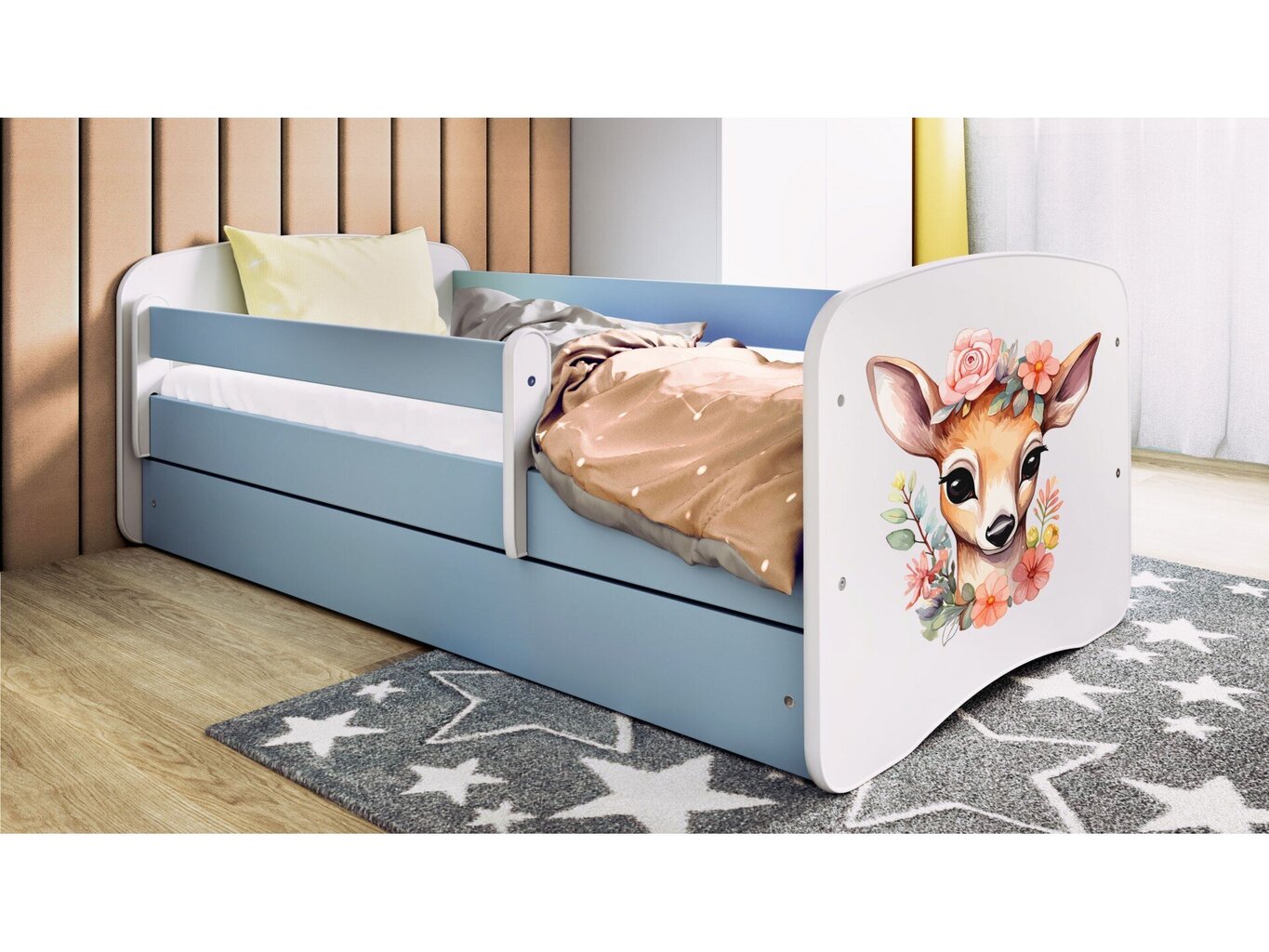 Lastevoodi ilma madratsita/sahtlita Kocot Kids BabyDreams Blue bambi, sinine цена и информация | Lastevoodid | hansapost.ee