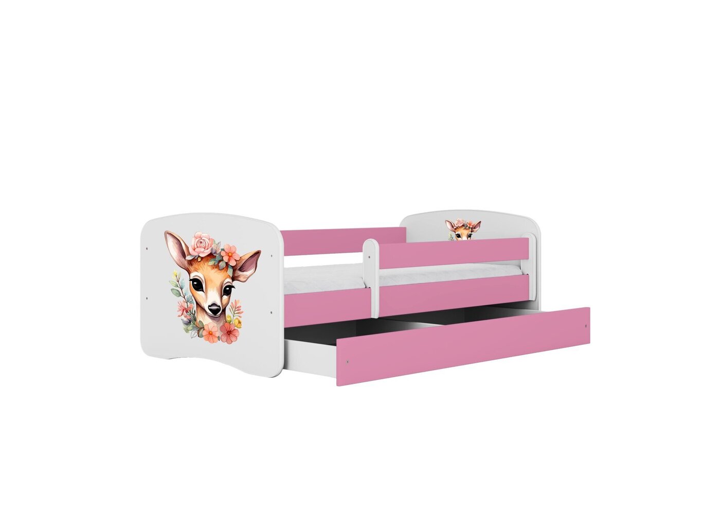 Lastevoodi ilma madratsita/sahtlita Kocot Kids BabyDreams Pink bambi, roosa цена и информация | Lastevoodid | hansapost.ee