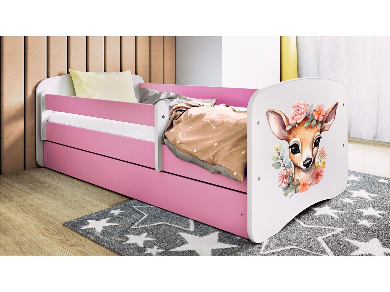 Lastevoodi ilma madratsita/sahtliga Kocot Kids BabyDreams Pink bambi, roosa цена и информация | Lastevoodid | hansapost.ee