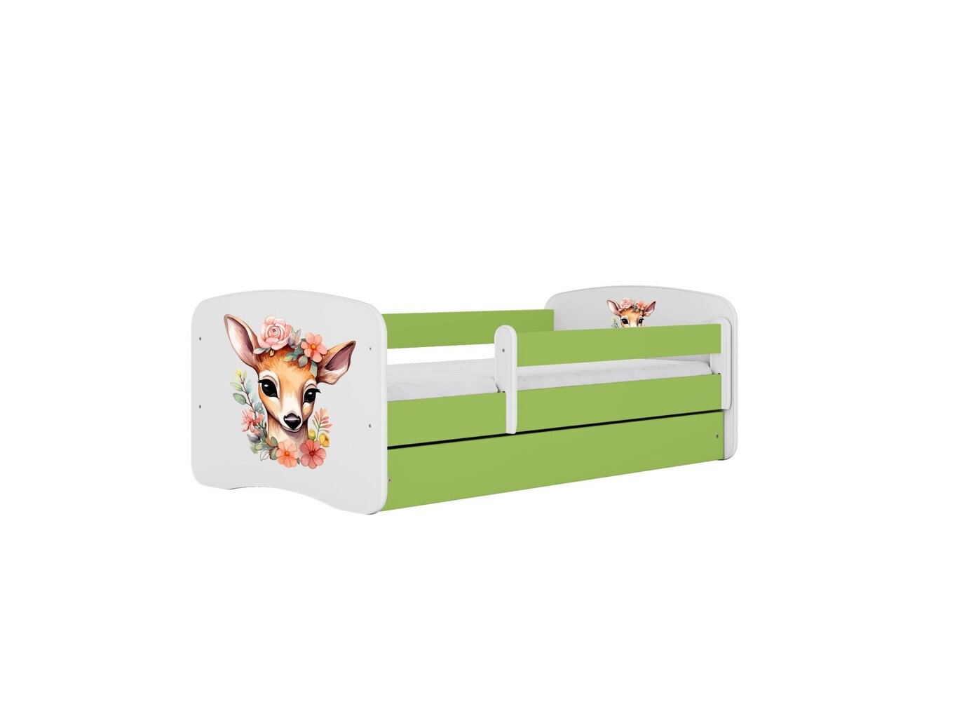 Lastevoodi ilma madratsita/sahtlita Kocot Kids BabyDreams Green bambi, roheline hind ja info | Lastevoodid | hansapost.ee