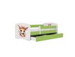 Lastevoodi ilma madratsita/sahtliga Kocot Kids BabyDreams Green bambi, roheline hind ja info | Lastevoodid | hansapost.ee