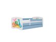 Lastevoodi ilma madratsita/sahtlita Kocot Kids BabyDreams Blue tiny dinos, sinine hind ja info | Lastevoodid | hansapost.ee