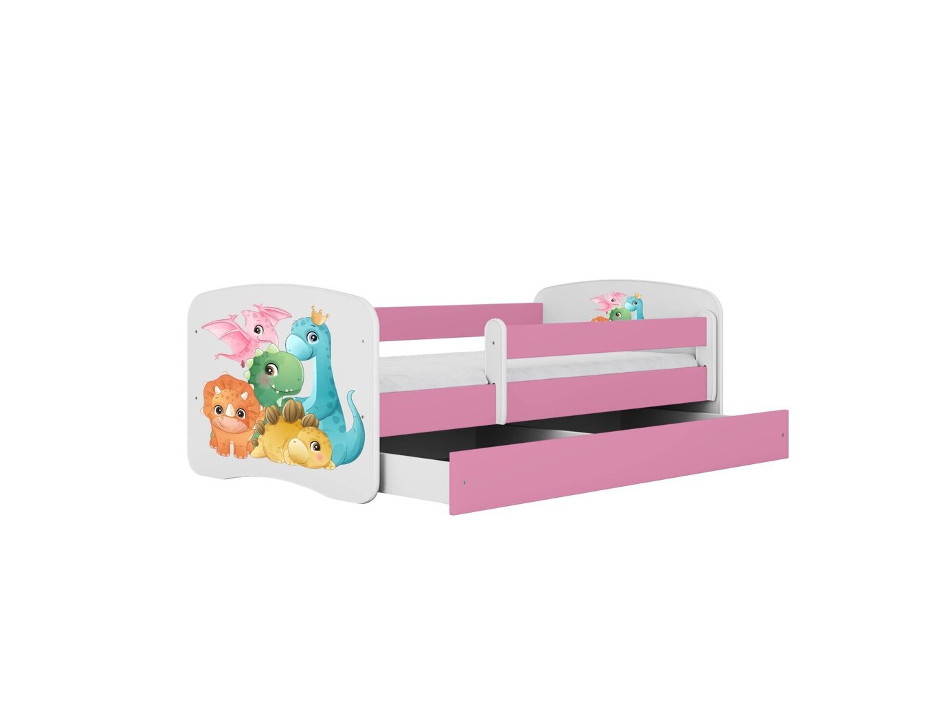 Lastevoodi ilma madratsita/sahtlita Kocot Kids BabyDreams Pink tiny dinos, roosa hind ja info | Lastevoodid | hansapost.ee