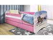 Lastevoodi ilma madratsita/sahtliga Kocot Kids BabyDreams Pink galloping horse, roosa цена и информация | Lastevoodid | hansapost.ee