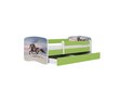 Lastevoodi ilma madratsita/sahtliga Kocot Kids BabyDreams Green galloping horse, roheline hind ja info | Lastevoodid | hansapost.ee