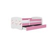 Lastevoodi ilma madratsita/sahtliga Kocot Kids BabyDreams Pink bunnies with butterflies, roosa hind ja info | Lastevoodid | hansapost.ee