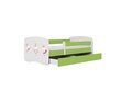 Lastevoodi ilma madratsita/sahtliga Kocot Kids BabyDreams Green bunnies with butterflies, roheline hind ja info | Lastevoodid | hansapost.ee