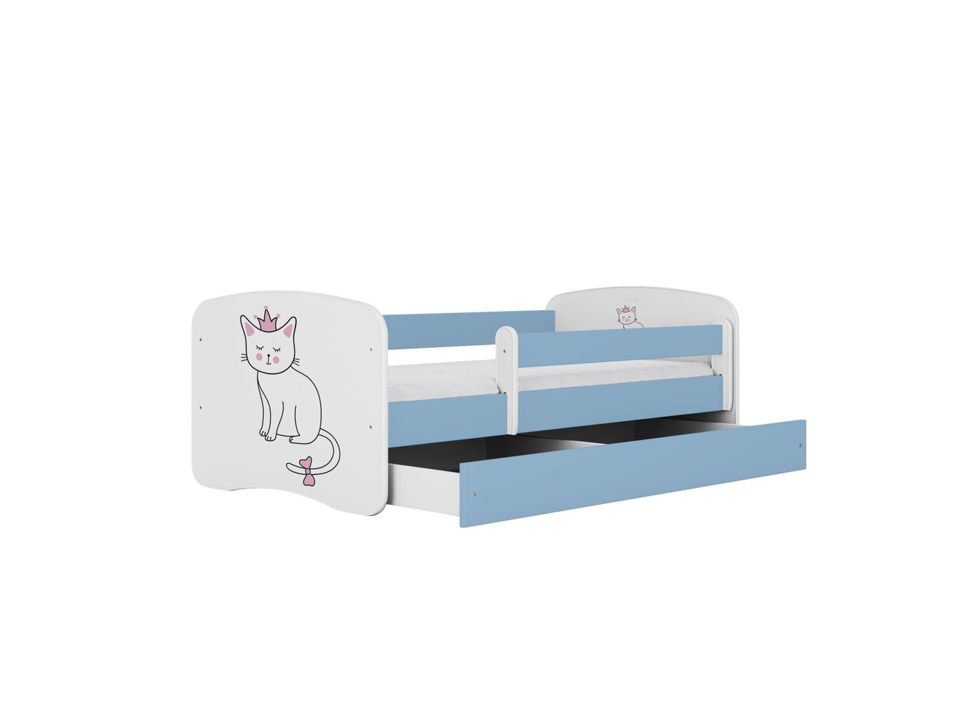 Lastevoodi ilma madratsita/sahtlita Kocot Kids BabyDreams Blue cat, sinine hind ja info | Lastevoodid | hansapost.ee