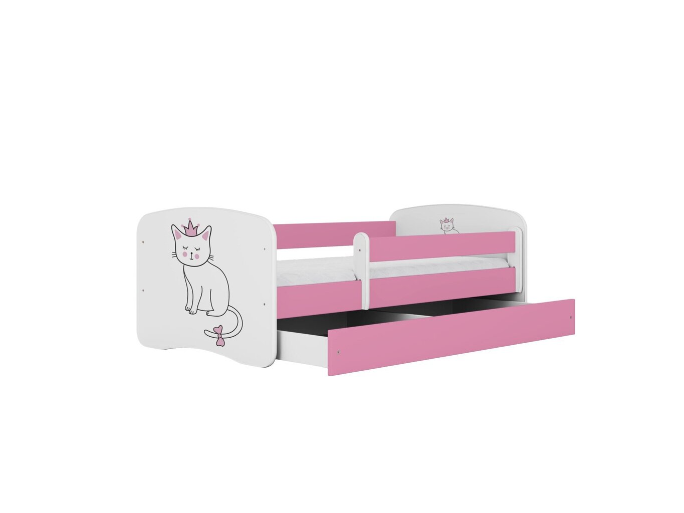 Lastevoodi ilma madratsita/sahtliga Kocot Kids BabyDreams Pink cat, roosa цена и информация | Lastevoodid | hansapost.ee