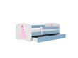 Lastevoodi ilma madratsita/sahtlita Kocot Kids BabyDreams Blue princess, sinine hind ja info | Lastevoodid | hansapost.ee