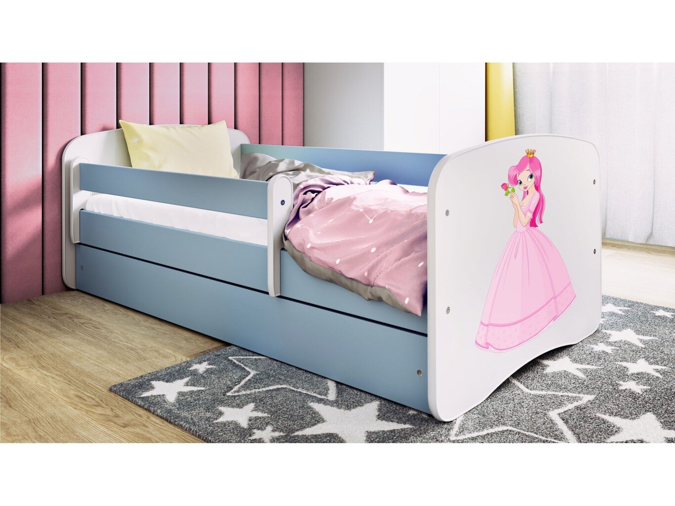 Lastevoodi ilma madratsita/sahtliga Kocot Kids BabyDreams Blue princess, sinine цена и информация | Lastevoodid | hansapost.ee