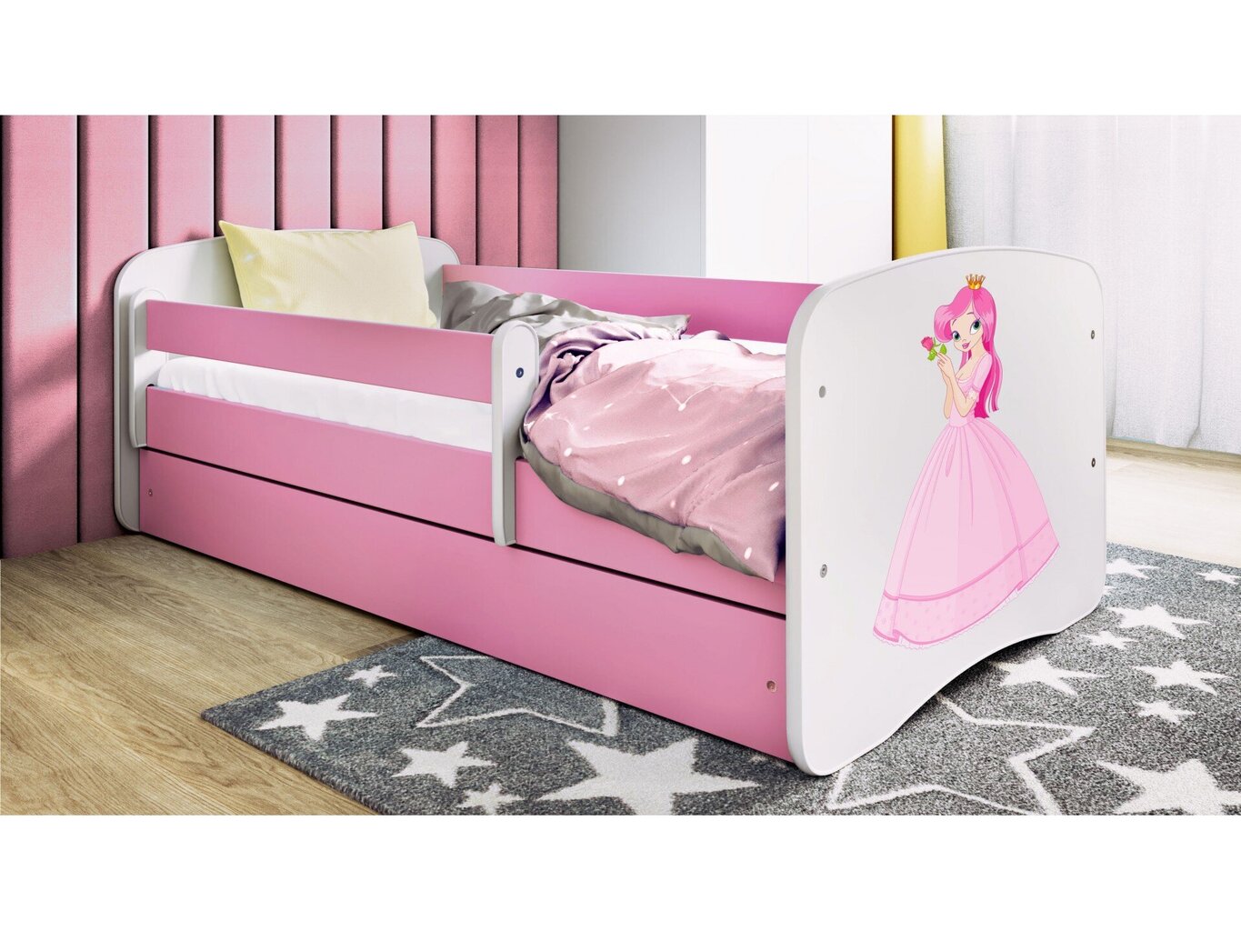 Lastevoodi ilma madratsita/sahtlita Kocot Kids BabyDreams Pink princess, roosa hind ja info | Lastevoodid | hansapost.ee