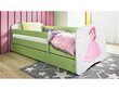 Lastevoodi ilma madratsita/sahtliga Kocot Kids BabyDreams Green princess, roheline цена и информация | Lastevoodid | hansapost.ee