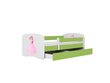 Lastevoodi ilma madratsita/sahtliga Kocot Kids BabyDreams Green princess, roheline hind ja info | Lastevoodid | hansapost.ee