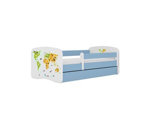 Lastevoodi ilma madratsita/sahtliga Kocot Kids BabyDreams Blue map, sinine hind ja info | Lastevoodid | hansapost.ee