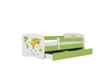 Lastevoodi ilma madratsita/sahtlita Kocot Kids BabyDreams Green map, roheline цена и информация | Lastevoodid | hansapost.ee