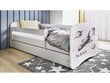 Lastevoodi ilma madratsita/sahtlita Kocot Kids BabyDreams White nasa, valge цена и информация | Lastevoodid | hansapost.ee