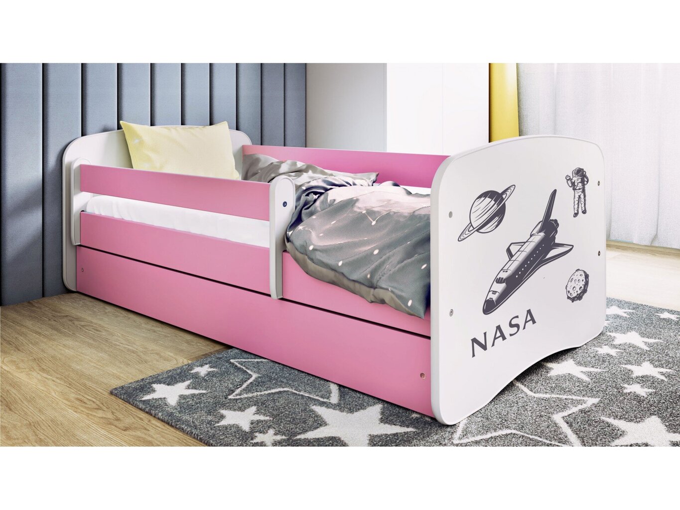 Lastevoodi ilma madratsita/sahtliga Kocot Kids BabyDreams Pink nasa, roosa цена и информация | Lastevoodid | hansapost.ee