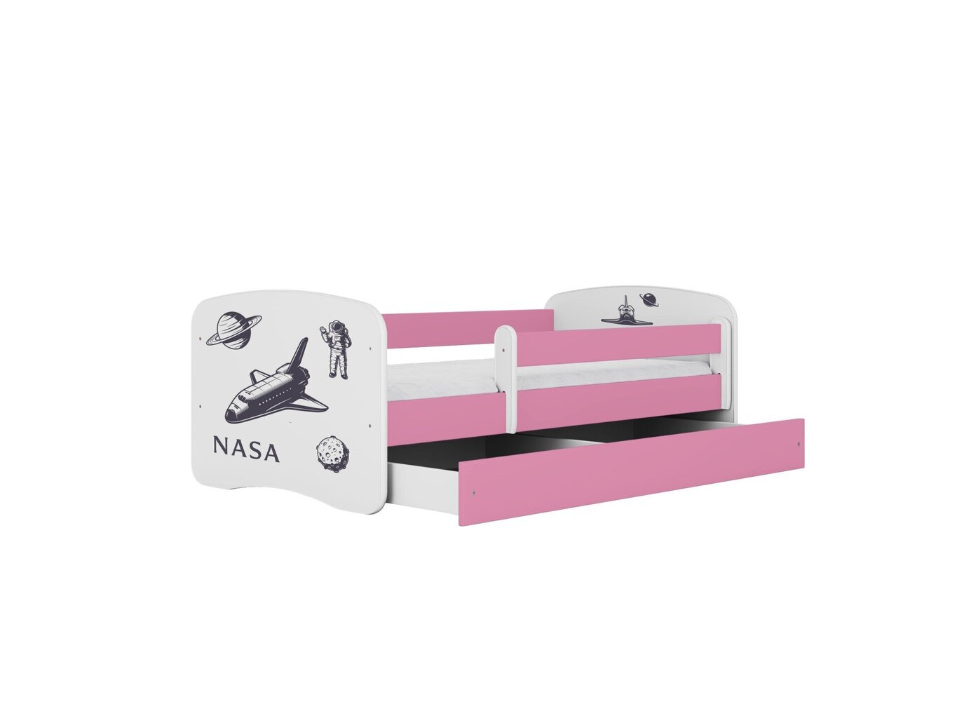 Lastevoodi ilma madratsita/sahtlita Kocot Kids BabyDreams Pink nasa, roosa цена и информация | Lastevoodid | hansapost.ee