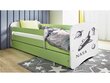 Lastevoodi ilma madratsita/sahtliga Kocot Kids BabyDreams Green nasa, roheline цена и информация | Lastevoodid | hansapost.ee