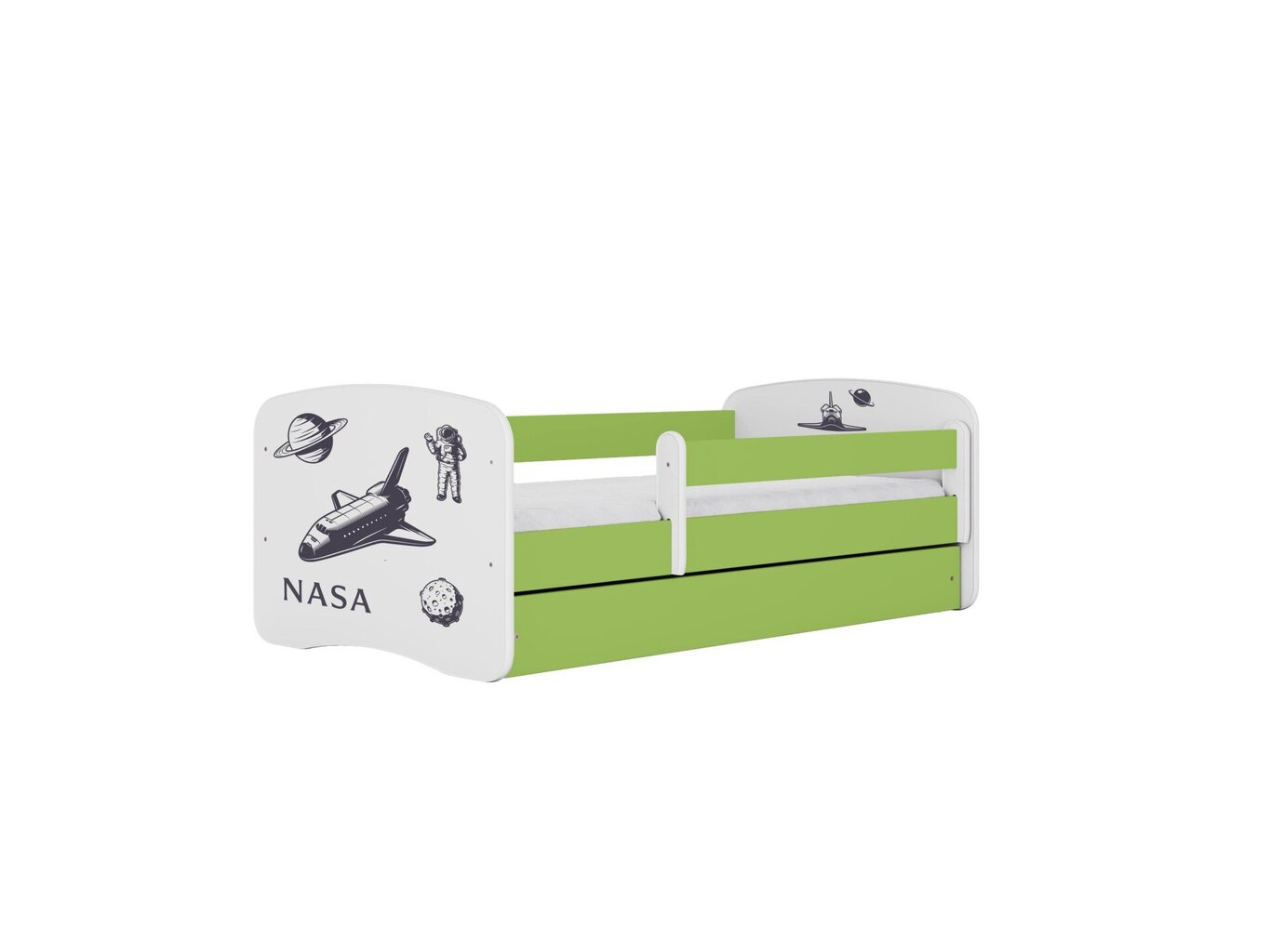 Lastevoodi ilma madratsita/sahtliga Kocot Kids BabyDreams Green nasa, roheline hind ja info | Lastevoodid | hansapost.ee