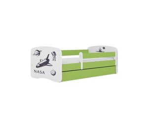 Lastevoodi ilma madratsita/sahtlita Kocot Kids BabyDreams Green nasa, roheline hind ja info | Lastevoodid | hansapost.ee