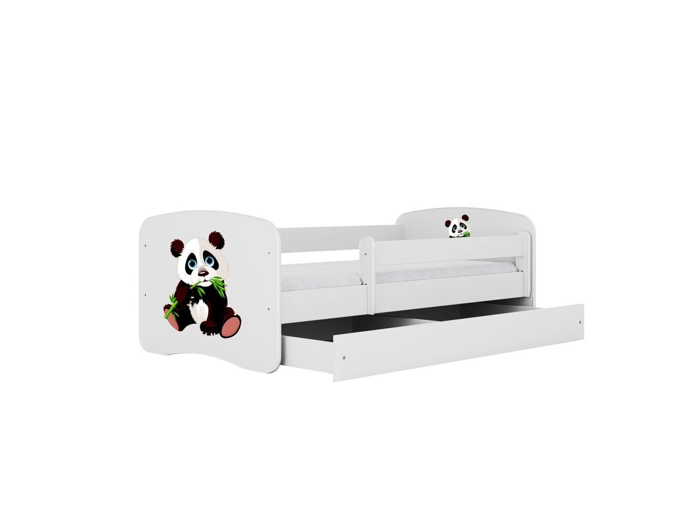 Lastevoodi ilma madratsita/sahtlita Kocot Kids BabyDreams White panda 2, valge цена и информация | Lastevoodid | hansapost.ee