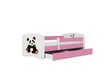 Lastevoodi ilma madratsita/sahtlita Kocot Kids BabyDreams Pink panda 2, roosa цена и информация | Lastevoodid | hansapost.ee