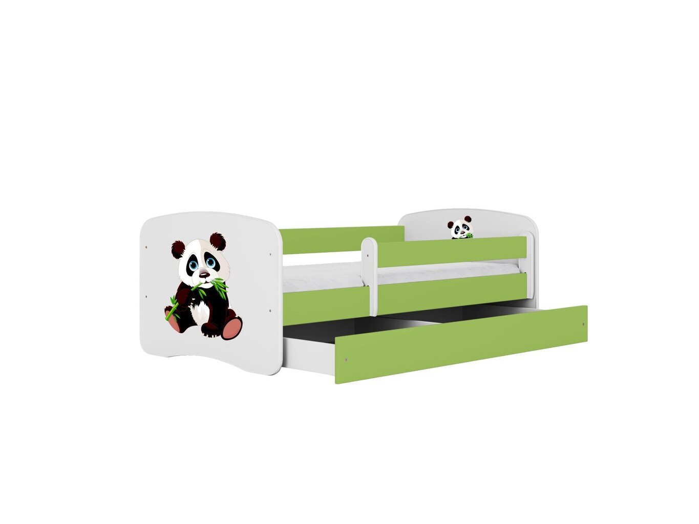 Lastevoodi ilma madratsita/sahtlita Kocot Kids BabyDreams Green panda 2, roheline hind ja info | Lastevoodid | hansapost.ee