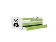 Lastevoodi ilma madratsita/sahtlita Kocot Kids BabyDreams Green panda 2, roheline hind ja info | Lastevoodid | hansapost.ee