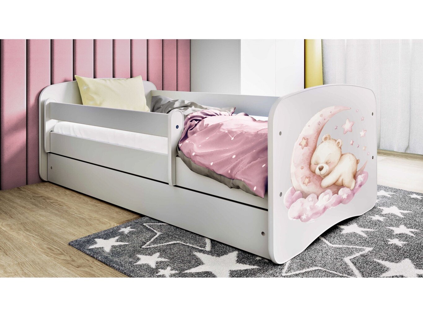 Lastevoodi ilma madratsita/sahtlita Kocot Kids BabyDreams White dream, valge hind ja info | Lastevoodid | hansapost.ee